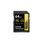 Carte SD Lexar Professional 1800x GOLD SDXC UHS-II 64 Go 280MB/s (LSD1800064G-BNNNG)