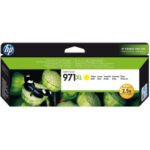 HP 971XL Jaune - Cartouche d'encre grande capacité HP d'origine (CN628AE)