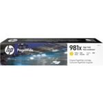 HP 981X Jaune - Cartouche PageWide grande capacité HP d'origine (L0R11A)