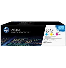 cartouches-d-encre-cyan-magenta-jaune-hp-laserjet-304a-lot-de-3-cf372am.jpg HP 304A Cyan/Magenta/Jaune (CF372AM) - Pack de 3 toners couleur HP LaserJet d'origine – Image 1