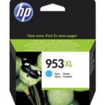 HP 953XL Cyan - Cartouche d'encre grande capacité HP d'origine (F6U16AE)