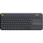 Clavier sans fil avec pavé tactile intégré Logitech K400 Plus (AZERTY, Français)