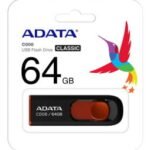 Clé USB 2.0 ADATA 64Go plastic Noir (AC008-64G)