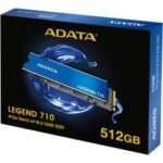 Disque Dur interne SSD ADATA LEGEND 710 M.2 2280 PCIe Gen3 x4 NVMe 512Go, 1To
