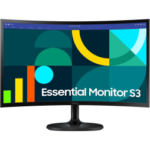 Écran 24" incurvé Full HD Samsung Essential S3 S36GD (LS24D360GAUXEN)