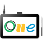 Écran interactif Wacom One 12 : Tablette Graphique avec écran 11.6" Full HD (DTC121W0B)