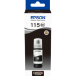 Epson 115 Noir - Bouteille d'encre Epson EcoTank d'origine (C13T07C14A)