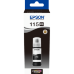 Epson 115 Photo Noir - Bouteille d'encre Epson EcoTank d'origine (C13T07D14A)
