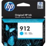 HP 912 Cyan - Cartouche d'encre HP d'origine (3YL77AE)