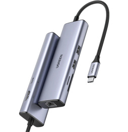 hub-usb-c-ugreen-usb-c-7-en-1-supporte-pd-power-delivery-100w-recharge-90568.png HUB Ugreen USB-C 7 en 1 Supporte PD (Power Delivery) 100W Recharge (90568) – Image 1