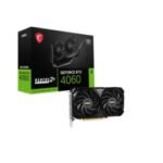 MSI GEFORCE RTX 4060 VENTUS 2X BLACK 8G OC carte graphique NVIDIA 8 Go GDDR6 (GEFORCE RTX 4060 VENTUS 2X BLACK 8G OC)