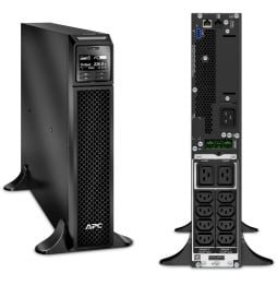onduleur-on-line-double-conversion-apc-smart-ups-srt-2200va-rackable.jpg Onduleur On-line APC Smart-UPS SRT SRT2200XLI - 1980 W / 2200 VA - 8 prises C13 + 2 prises C19 – Image 1