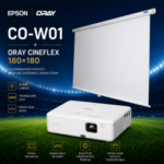 Pack intérieur : EPSON CO-W01 + ORAY Cineflex 180×180