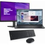 Pack Workspace Plus: PC portable 15″ PV15250 + Écran 24″ E2425HM + Clavier-souris sans fil KM5221W