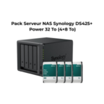 Pack Serveur NAS 2 baies Synology DiskStation® DS425+ Power 32 To (4×8 To)