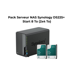 pack-serveur-nas-ds225-start-8-to-2x4-to.png Pack Serveur NAS 2 baies Synology DiskStation® DS225+ Start 8 To (2x4 To) – Image 1