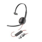 POLY Micro-casque Blackwire 3210 monaural USB-C + adaptateur USB-C/A (8X214AA)
