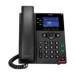 POLY Téléphone IP OBi VVX 250 à 4 lignes et compatible PoE avec module d’alimentation (89K69AA)