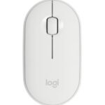 Souris sans fil Bluetooth Logitech Pebble M350 Blanc cassé (910-005716)