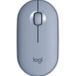 Souris sans fil Bluetooth Logitech Pebble M350 Bleu gris (910-005719)