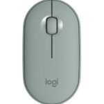 Souris sans fil Bluetooth Logitech Pebble M350 Eucalyptus (910-005720)