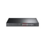 TP-Link TL-SL1218MP Non-géré Fast Ethernet (10/100) Connexion Ethernet, supportant l'alimentation via ce port (PoE) 1U