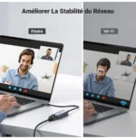 Adaptateur Ugreen Aliminium USB-C vers RJ45 1000Mbps (50737) – Image 3