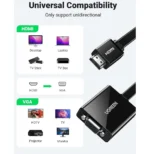 Adaptateur Ugreen HDMI vers VGA avec audio (40248) – Image 2