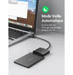 Adaptateur Ugreen USB 3.0 vers 2,5/3,5 SATA (60561) – Image 2