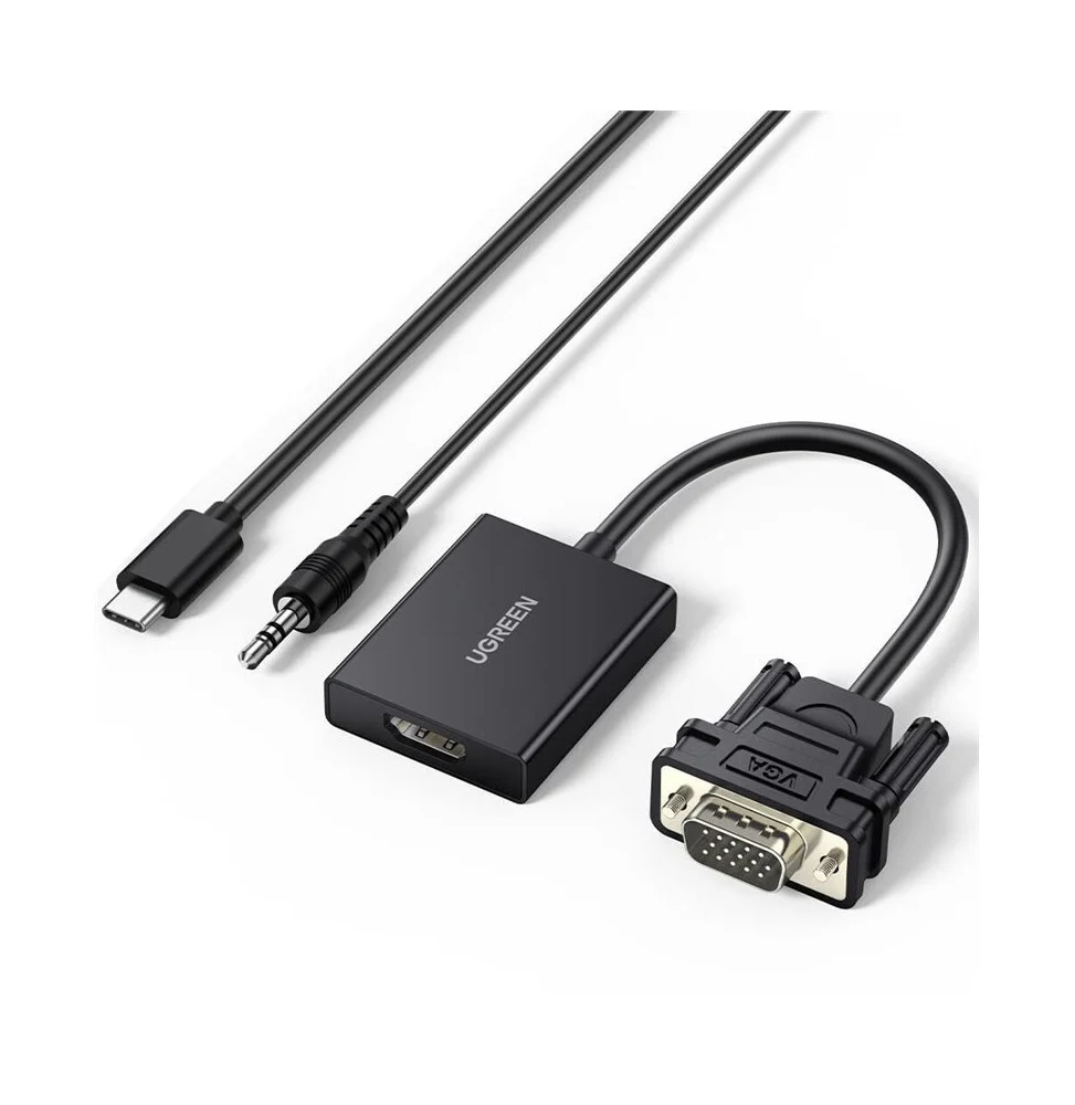 adaptateur-ugreen-vga-male-vers-hdmi-female-50945.webp Adaptateur Ugreen VGA Male vers HDMI Female (50945) – Image 1