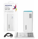 Banque d'alimentation ADATA P12500D - Powerbanck à 12500 mAh - Blanc (AP_12500D) – Image 4