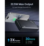 Banque d'alimentation Ugreen 20000 mAh Charge rapide de 22,5 W (25683) – Image 3