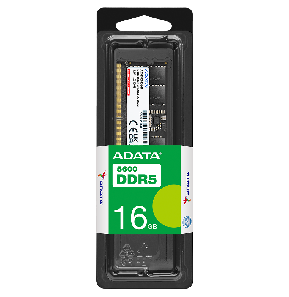 barrette-memoire-adata-so-dimm-16gb-ddr5-5600mhz-pc-portable-ad5s560016g-s.png Barrette mémoire ADATA SO-DIMM 16GB DDR5-5600MHz - PC Portable (AD5S560016G-S) – Image 1
