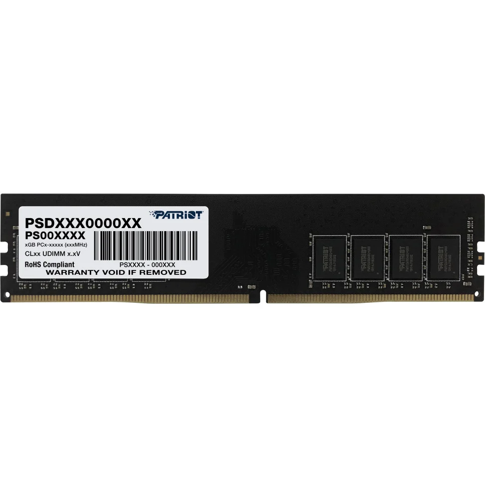 barrette-memoire-patriot-signature-line-premium-8gb-u-dimm-ddr4-3200-mhz-cl22-pc-bureau-psd48g320081.webp Barrette mémoire Patriot signature line Premium 8GB U-DIMM DDR4 3200 MHz CL22 - Pc Bureau (PSD48G320081) – Image 1