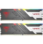 Barrette mémoire Patriot Viper Venom RGB 32GB (16GBx2) U-DIMM DDR5 6000 MHz - Pc Bureau (PVVR532G600C36K)