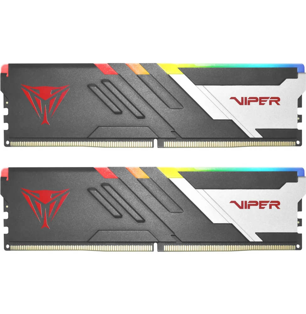 barrette-memoire-patriot-viper-venom-rgb-32gb-16gbx2-u-dimm-ddr5-6000-mhz-pc-bureau-pvvr532g600c36k.webp Barrette mémoire Patriot Viper Venom RGB 32GB (16GBx2) U-DIMM DDR5 6000 MHz - Pc Bureau (PVVR532G600C36K) – Image 1