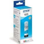 Epson 103 Cyan - Bouteille d'encre Epson EcoTank d'origine (C13T00S24A)
