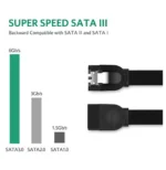 Câble data Ugreen SATA III - 0.5 mètre (30796) – Image 2