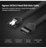 Câble data Ugreen SATA III - 0.5 mètre (30796) – Image 3