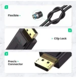 Câble Ugreen Displayport Male vers HDMI Female 4K 30HZ (40363) – Image 3