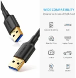 Câble Ugreen USB 3.0 - 1 mètre (10370) – Image 2