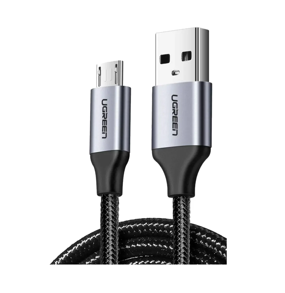 cable-ugreen-usb-a-vers-micro-usb-18w-15-metre-60147.png Câble Ugreen USB-A vers Micro USB 18W - 1.5 mètre (60147) – Image 1