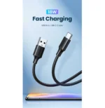 Câble Ugreen USB-A vers USB-C 3A - 1 mètre (60116) – Image 3