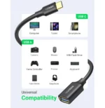 Câble Ugreen USB-C Male vers USB 3.0 A Female (30701) – Image 2