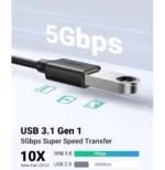 Câble Ugreen USB-C Male vers USB 3.0 A Female (30701) – Image 4