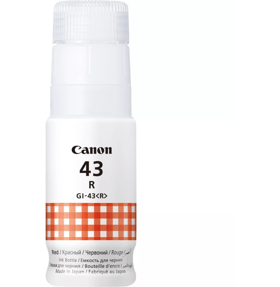 canon-gi-43r-red-bouteille-dencre-canon-dorigine-4716c001aa.jpg Canon GI-43R Red - Bouteille d'encre Canon d'origine (4716C001AA) – Image 1