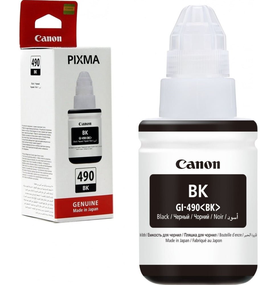 canon-gi-490-bk-noir-bouteille-dencre-canon-dorigine-0663c001ab.jpg Canon GI-490 BK Noir - Bouteille d'encre Canon d'origine (0663C001AC) – Image 1