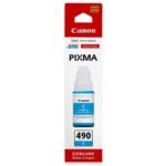 Canon GI-490 C Cyan - Bouteille d'encre Canon d'origine (0664C001AC)