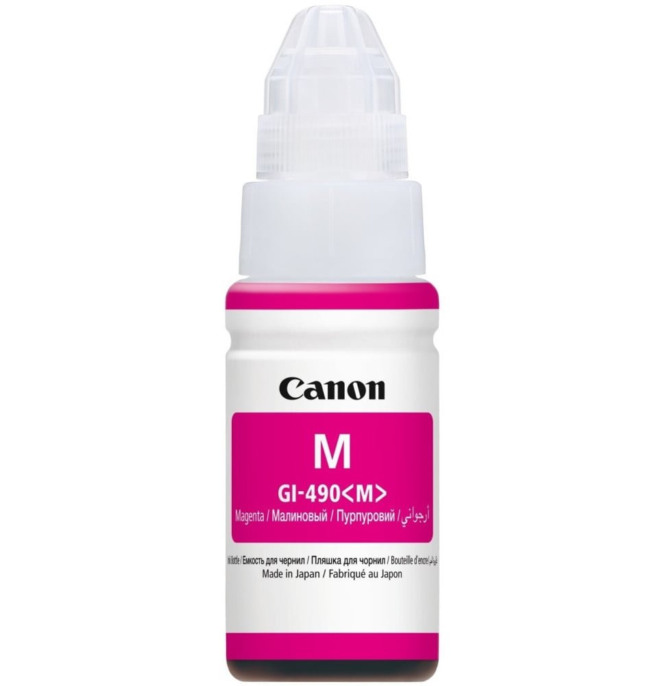 canon-gi-490-m-magenta-bouteille-dencre-canon-dorigine-0665c001ab.jpg Canon GI-490 M Magenta - Bouteille d'encre Canon d'origine (0665C001AC) – Image 1