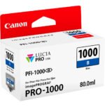 Canon PFI-1000B Bleu - Cartouche d'encre Canon d'origine (0555C001AA) – Image 2